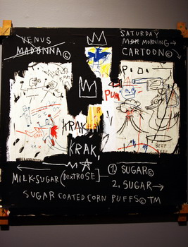 Peinture de Madonna par Jean-Michel Basquiat