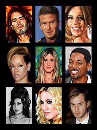 Madonna portrait by Kyle Lambert on his Apple Ipad 06