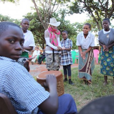 The Girls Sing and Dance while Boys play Drims - Madonna Instagram Malawi