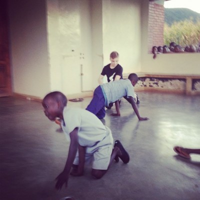 Here is my son teaching break dance to orphans at Home Of Hope on the porch of a dormitory I built.