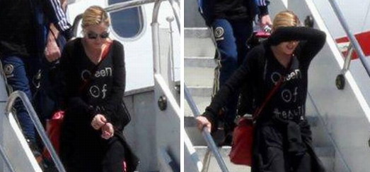 Madonna arriving at the Galeao Airport, Rio de Janeiro [30 November 2012]