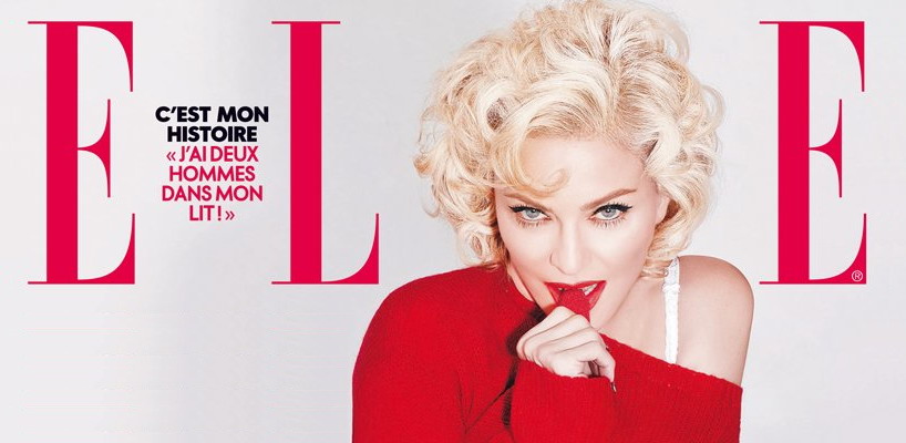 Madonna on the cover of ELLE France [31 December 2015 issue]