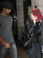 Madonna and Jesus Luz leaving the Four Seasons, New York