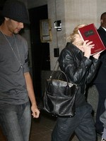 Madonna and Jesus Luz leaving the Four Seasons, New York