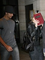 Madonna and Jesus Luz leaving the Four Seasons, New York