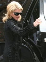 Madonna arrival at the Late Show with David Letterman