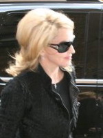 Madonna arrival at the Late Show with David Letterman