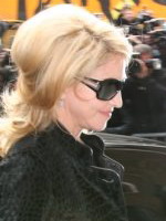 Madonna arrival at the Late Show with David Letterman