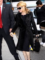 Madonna arrival at the Late Show with David Letterman