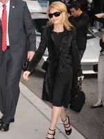 Madonna arrival at the Late Show with David Letterman