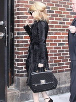 Madonna arrival at the Late Show with David Letterman