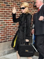 Madonna arrival at the Late Show with David Letterman