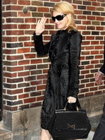 Madonna arrival at the Late Show with David Letterman