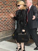 Madonna arrival at the Late Show with David Letterman