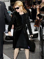 Madonna arrival at the Late Show with David Letterman