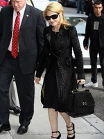 Madonna arrival at the Late Show with David Letterman