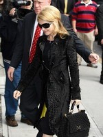 Madonna arrival at the Late Show with David Letterman