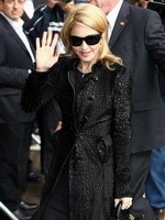 Madonna arrival at the Late Show with David Letterman