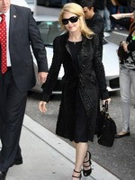 Madonna arrival at the Late Show with David Letterman