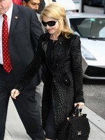 Madonna arrival at the Late Show with David Letterman