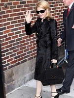 Madonna arrival at the Late Show with David Letterman