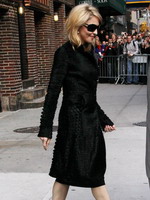 Madonna leaving the Late Show with David Letterman