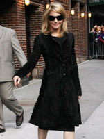 Madonna leaving the Late Show with David Letterman