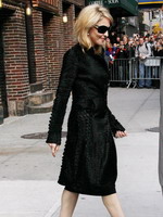 Madonna leaving the Late Show with David Letterman