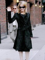 Madonna leaving the Late Show with David Letterman