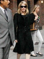 Madonna leaving the Late Show with David Letterman