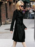 Madonna leaving the Late Show with David Letterman