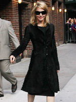 Madonna leaving the Late Show with David Letterman