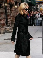 Madonna leaving the Late Show with David Letterman