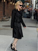 Madonna leaving the Late Show with David Letterman