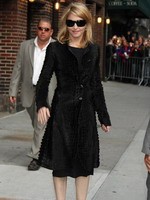 Madonna leaving the Late Show with David Letterman