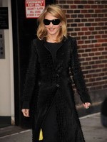 Madonna leaving the Late Show with David Letterman