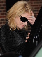 Madonna leaving the Late Show with David Letterman