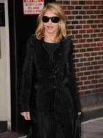 Madonna leaving the Late Show with David Letterman