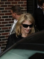 Madonna leaving the Late Show with David Letterman