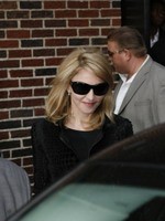 Madonna leaving the Late Show with David Letterman