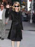 Madonna leaving the Late Show with David Letterman