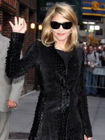 Madonna leaving the Late Show with David Letterman