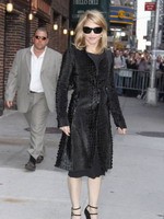 Madonna leaving the Late Show with David Letterman