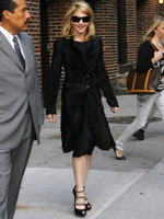 Madonna leaving the Late Show with David Letterman