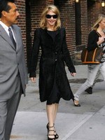 Madonna leaving the Late Show with David Letterman