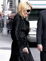 Madonna leaving the Late Show with David Letterman