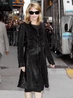 Madonna leaving the Late Show with David Letterman