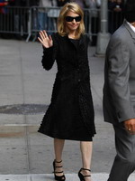 Madonna leaving the Late Show with David Letterman