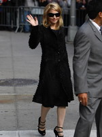 Madonna leaving the Late Show with David Letterman