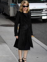 Madonna leaving the Late Show with David Letterman